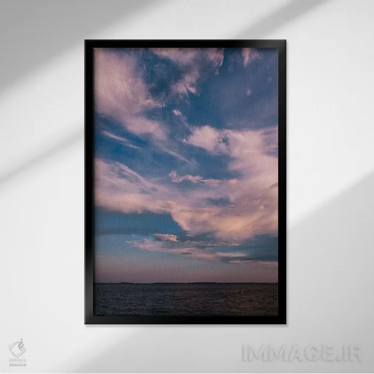 تابلو غروب چارلستون IX اثر بثانی یانگ - نمای قابدار مشکی