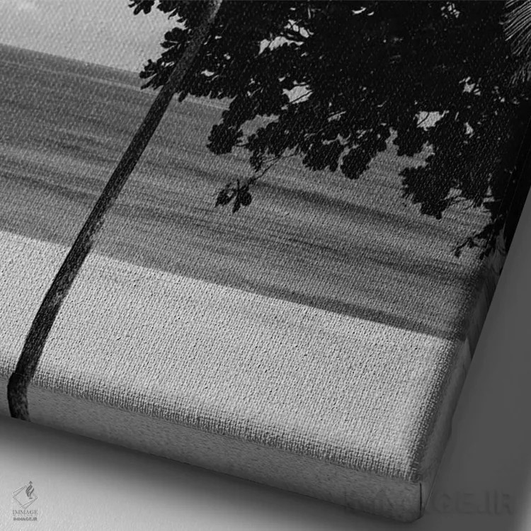 تابلو نخلهای هاوایی V اثر بثانی یانگ - نمای نزدیک بافت بوم