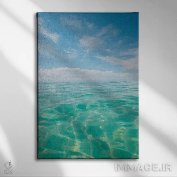 تابلو آب فلوریدا IV اثر بثانی یانگ - نمای روبهرو روی دیوار