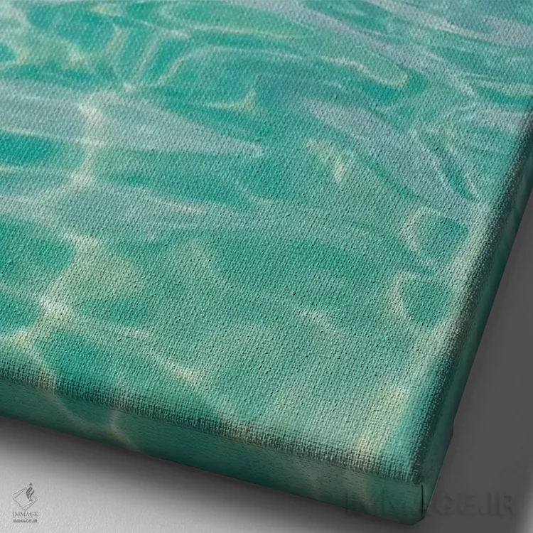 تابلو آب فلوریدا V اثر بثانی یانگ - نمای نزدیک بافت بوم