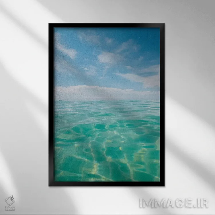 تابلو آب فلوریدا IV اثر بثانی یانگ - نمای قابدار مشکی