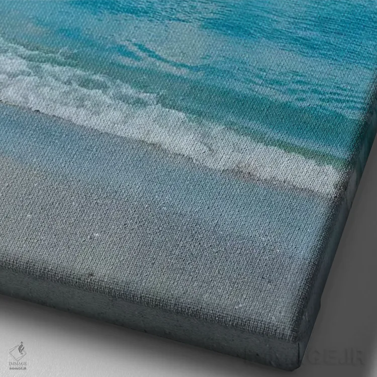 تابلو منظره اقیانوس فلوریدا II اثر بثانی یانگ - نمای نزدیک بافت بوم