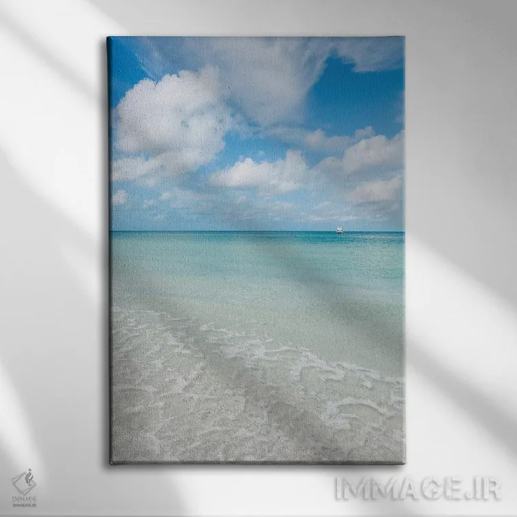 تابلو منظره اقیانوس فلوریدا VII اثر بثانی یانگ - نمای روبهرو روی دیوار