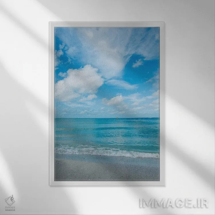 تابلو منظره اقیانوس فلوریدا II اثر بثانی یانگ - نمای قابدار سفید