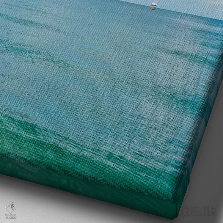 تابلو منظره اقیانوس فلوریدا V اثر بثانی یانگ - نمای نزدیک بافت بوم