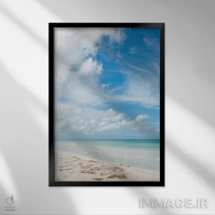 تابلو منظره اقیانوس فلوریدا X اثر بثانی یانگ - نمای قابدار مشکی