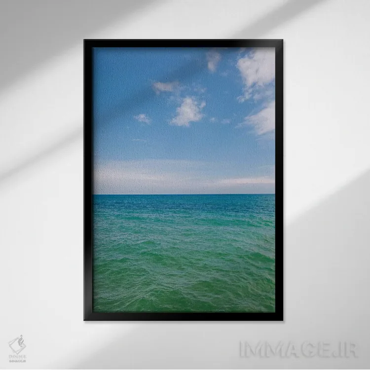 تابلو دریاچه میشیگان III اثر بثانی یانگ - نمای قابدار مشکی