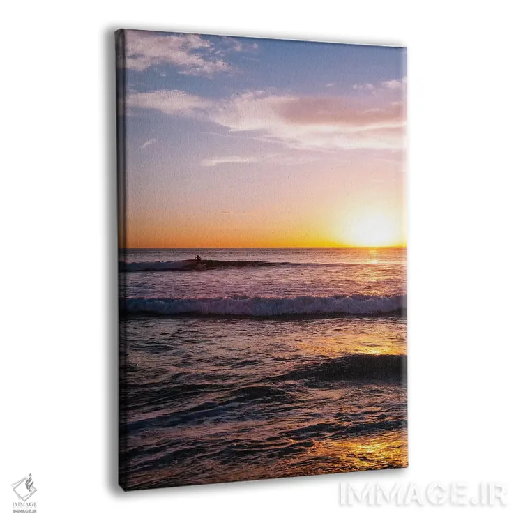 تابلو موجسواران غروب V اثر بثانی یانگ - نمای پرسپکتیو محصول