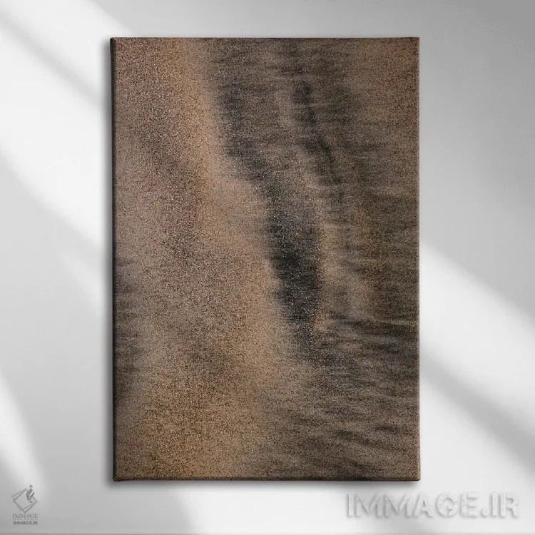 تابلو شن طلایی کرونا دو اثر بثانی یانگ - نمای روبهرو روی دیوار