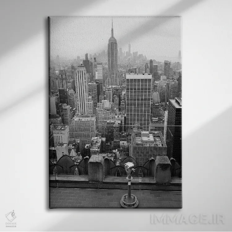 تابلو حالت روحی نیویورک نه اثر بثانی یانگ - نمای روبهرو روی دیوار