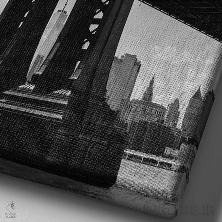 تابلو دامبو بروکلین V (منطقهای در بروکلین) اثر بثانی یانگ - نمای نزدیک بافت بوم