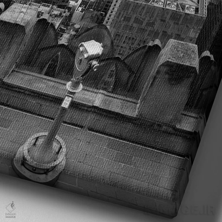 تابلو حالت روحی نیویورک نه اثر بثانی یانگ - نمای نزدیک بافت بوم