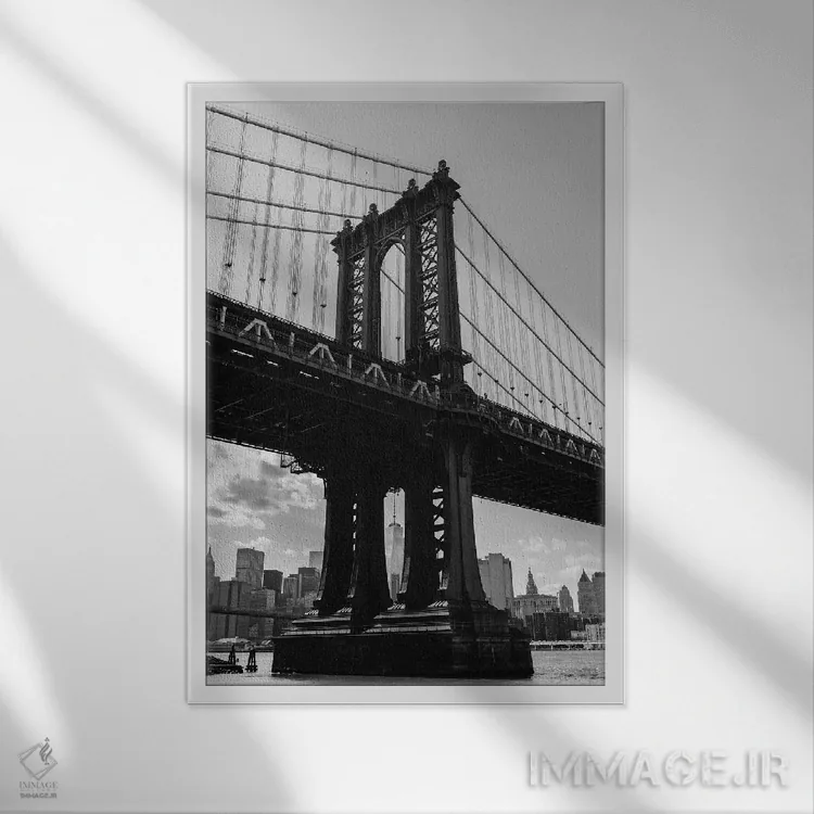 تابلو دامبو بروکلین V (منطقهای در بروکلین) اثر بثانی یانگ - نمای قابدار سفید