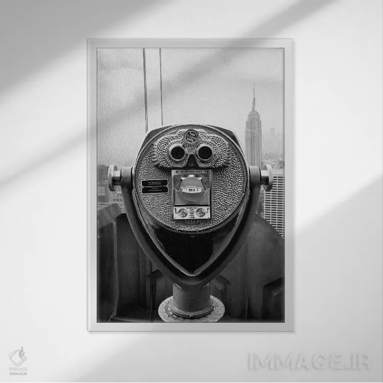 تابلو حالت روحی نیویورک هشت اثر بثانی یانگ - نمای قابدار سفید