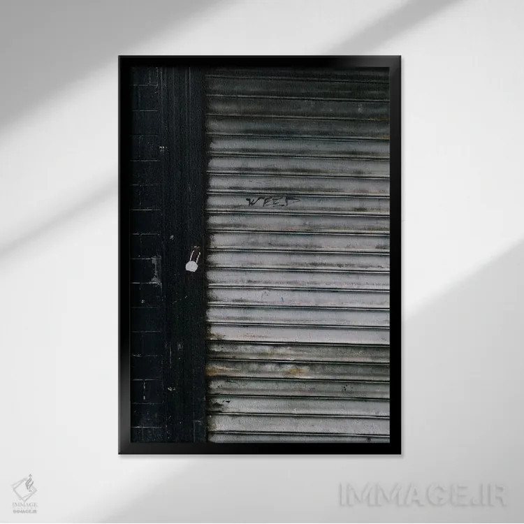 تابلو علف نیویورک (گیاه) اثر بثانی یانگ - نمای قابدار مشکی