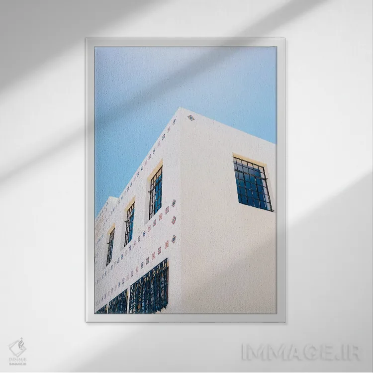 تابلو ساختمان بریت مارفا اثر بثانی یانگ - نمای قابدار سفید