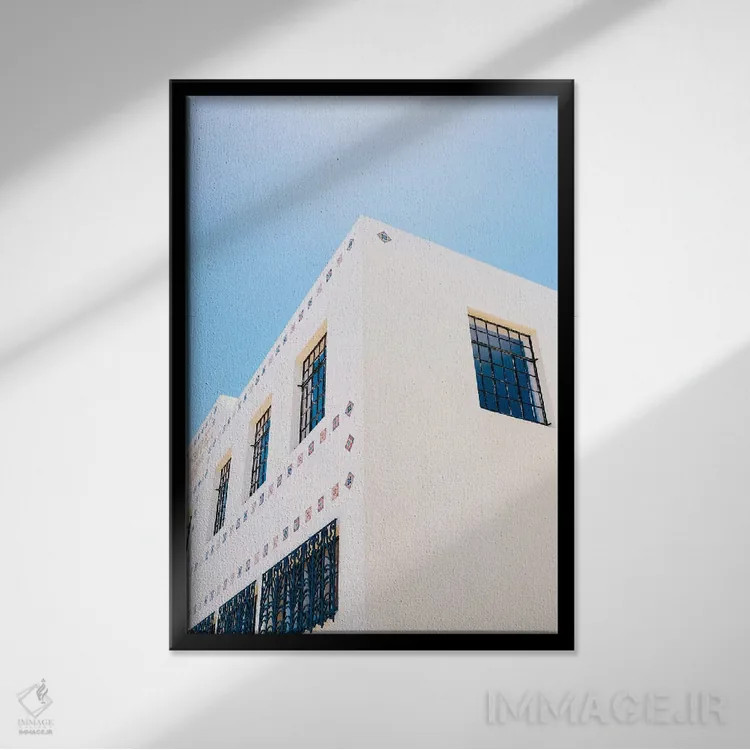 تابلو ساختمان بریت مارفا اثر بثانی یانگ - نمای قابدار مشکی