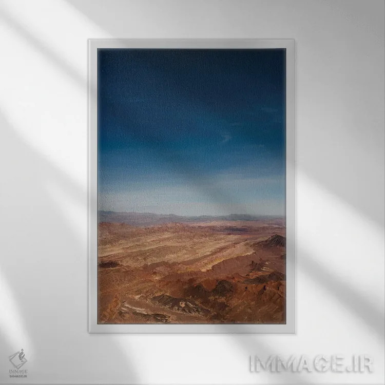 تابلو بر فراز نوادا چهار اثر بثانی یانگ - نمای قابدار سفید