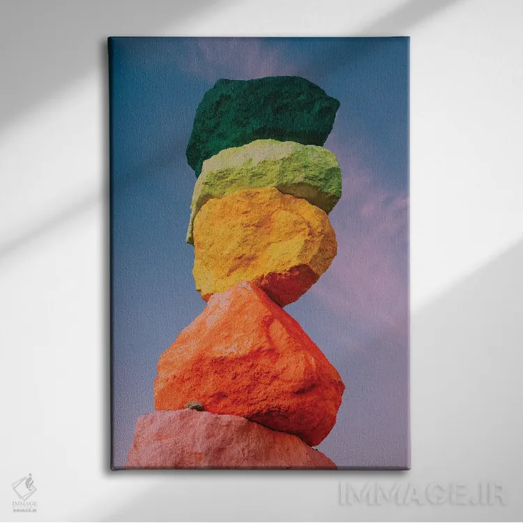 تابلو طلوع هفت کوه جادویی سه اثر بثانی یانگ - نمای روبهرو روی دیوار