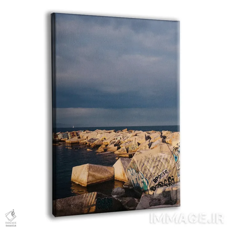 تابلو ساحل بارسلونا چهار اثر بثانی یانگ - نمای پرسپکتیو محصول