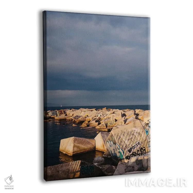 تابلو ساحل بارسلونا چهار اثر بثانی یانگ - نمای پرسپکتیو محصول