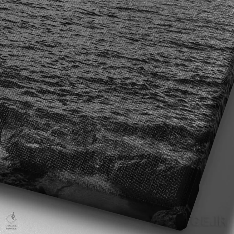 تابلو ساحل بارسلونا هشت اثر بثانی یانگ - نمای نزدیک بافت بوم