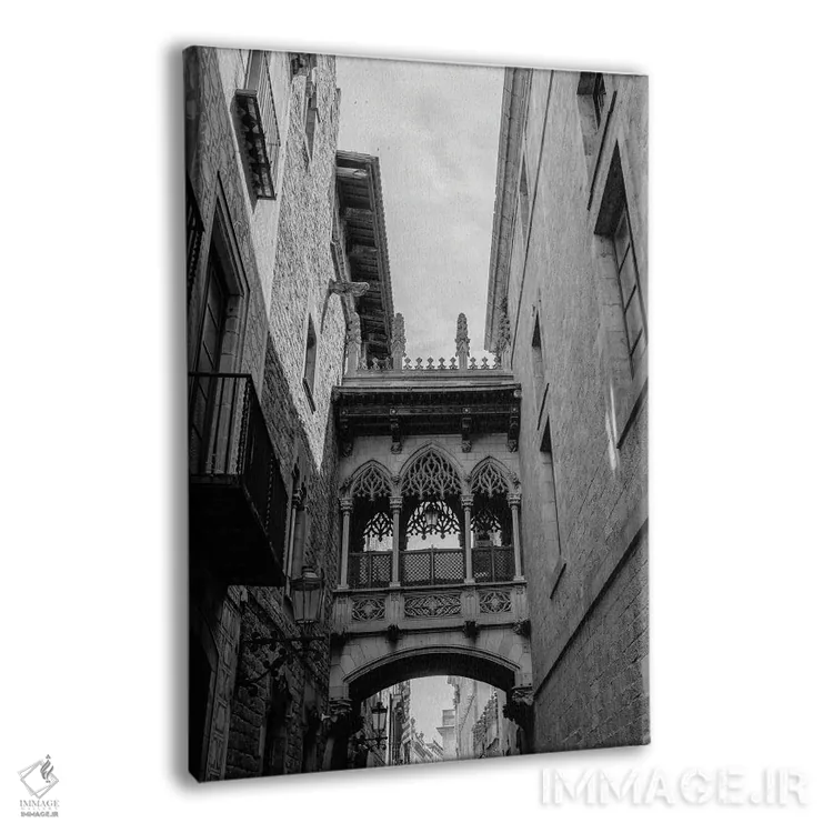 تابلو منطقهٔ گوتیک بارسلونا اثر بثانی یانگ - نمای پرسپکتیو محصول