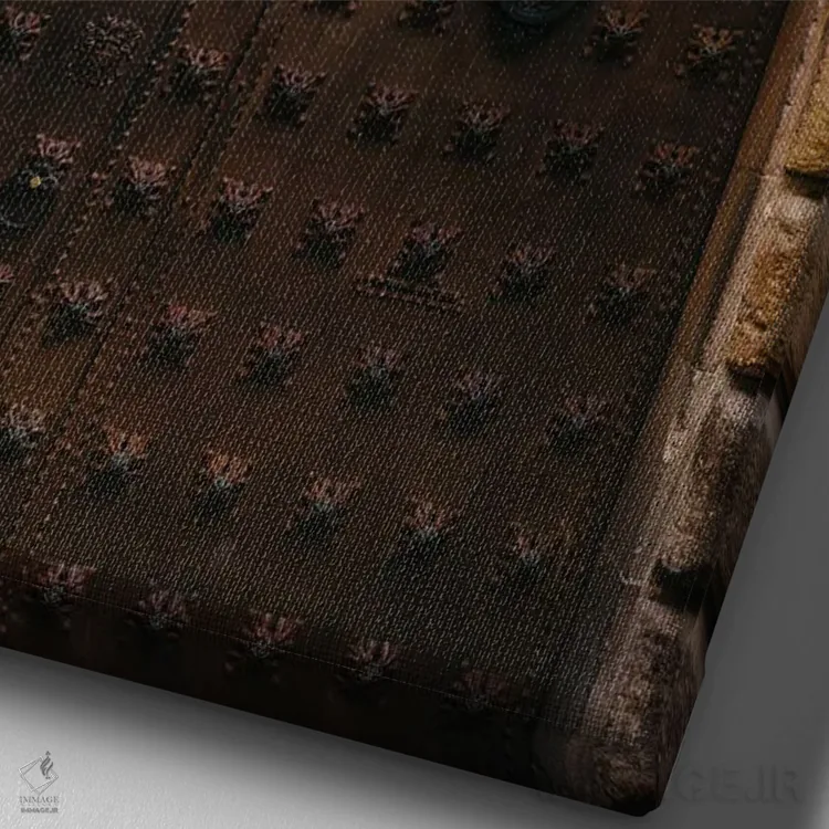 تابلو درهای بارسلونا اثر بثانی یانگ - نمای نزدیک بافت بوم