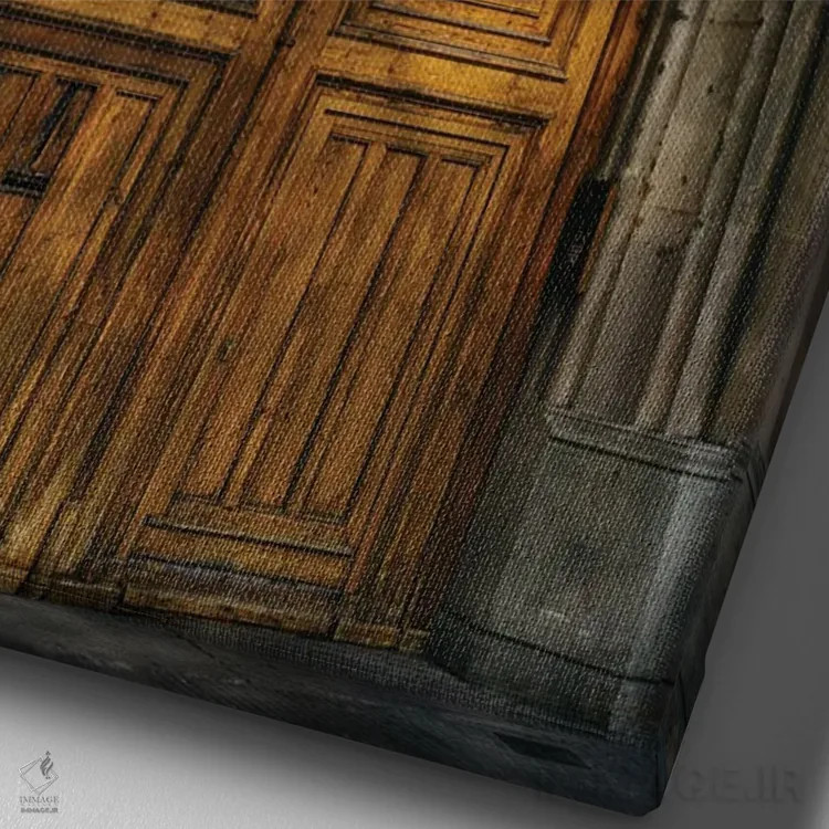 تابلو سایههای بارسلونا دو اثر بثانی یانگ - نمای نزدیک بافت بوم