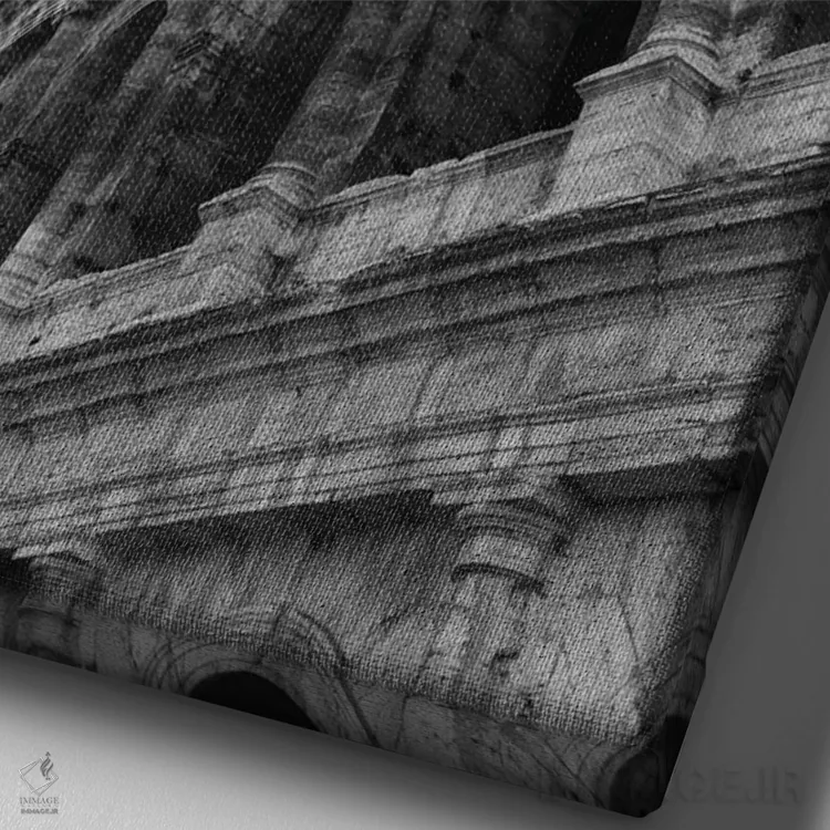 تابلو کولوسئوم روم سه اثر بثانی یانگ - نمای نزدیک بافت بوم