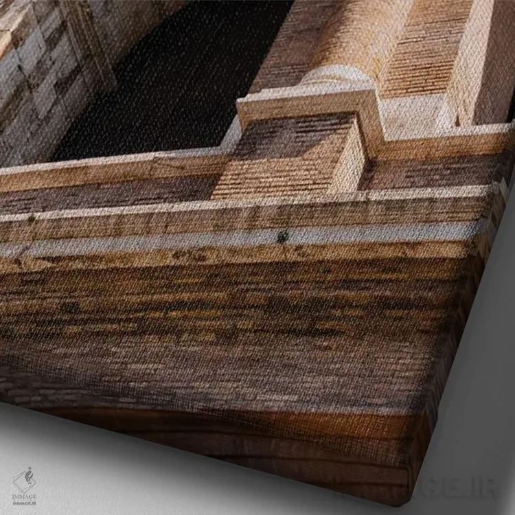 تابلو کولوسئوم روم دو اثر بثانی یانگ - نمای نزدیک بافت بوم