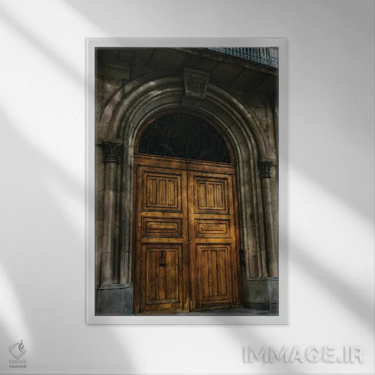 تابلو سایههای بارسلونا دو اثر بثانی یانگ - نمای قابدار سفید