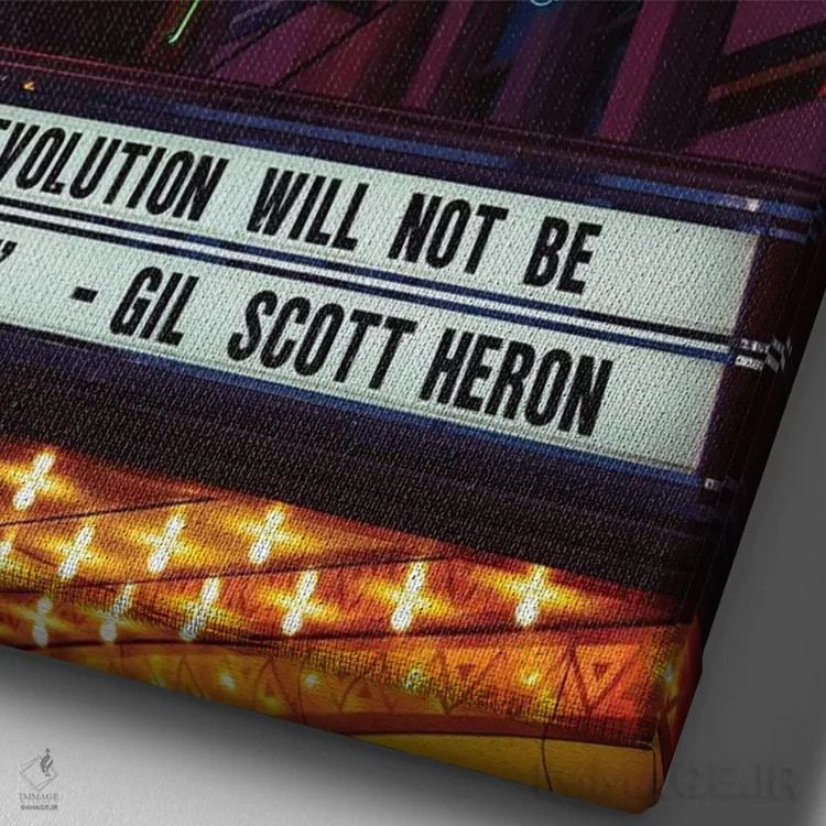 تابلو جان سیاهان مهم است پنج اثر بثانی یانگ - نمای نزدیک بافت بوم