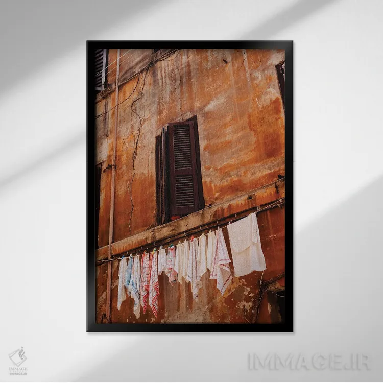 تابلو خیابانهای رومی اثر بثانی یانگ - نمای قابدار مشکی