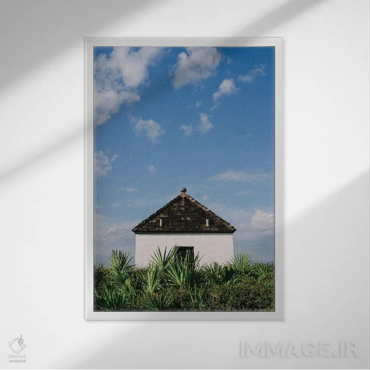 تابلو ساحل رزماری اثر بثانی یانگ - نمای قابدار سفید