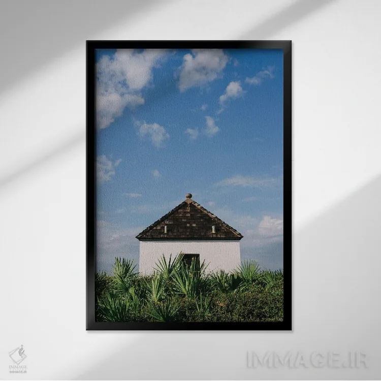 تابلو ساحل رزماری اثر بثانی یانگ - نمای قابدار مشکی