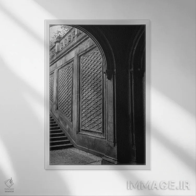 تابلو سنترال پارک سه اثر بثانی یانگ - نمای قابدار سفید