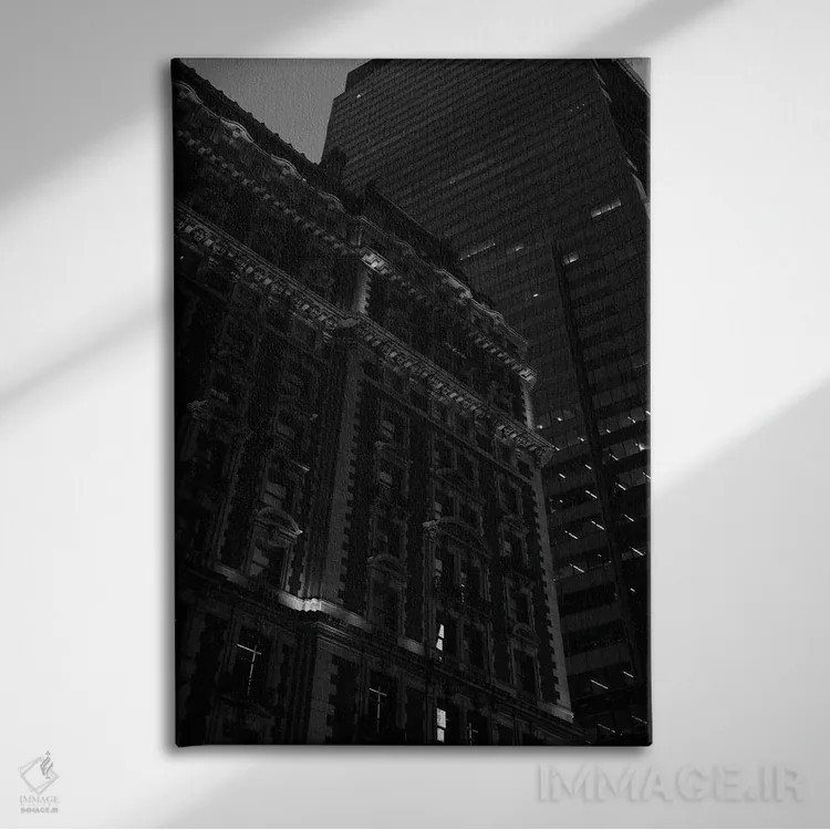 تابلو معماری منهتن دو اثر بثانی یانگ - نمای روبهرو روی دیوار