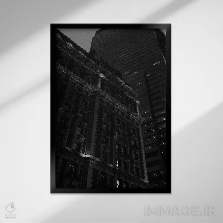 تابلو معماری منهتن دو اثر بثانی یانگ - نمای قابدار مشکی