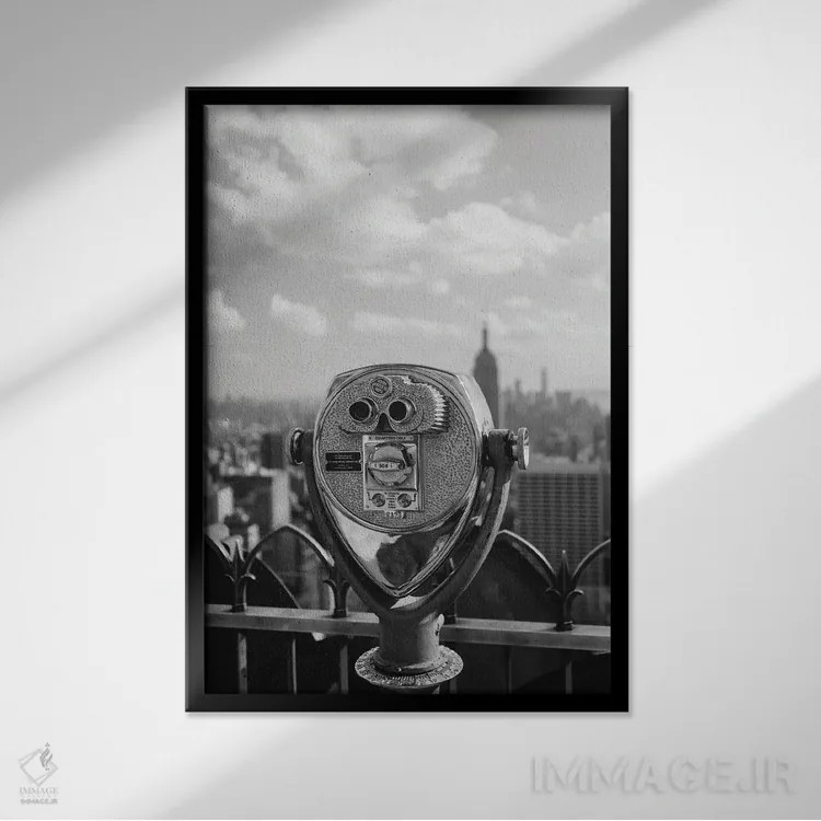 تابلو نمای منهتن سه اثر بثانی یانگ - نمای قابدار مشکی
