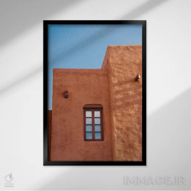 تابلو معماری سانتافه ۲ اثر بثانی یانگ - نمای قابدار مشکی