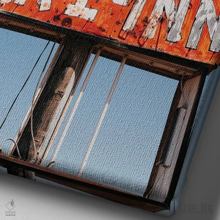 تابلو سینمای ماشینرو نیومکزیکو اثر بثانی یانگ - نمای نزدیک بافت بوم