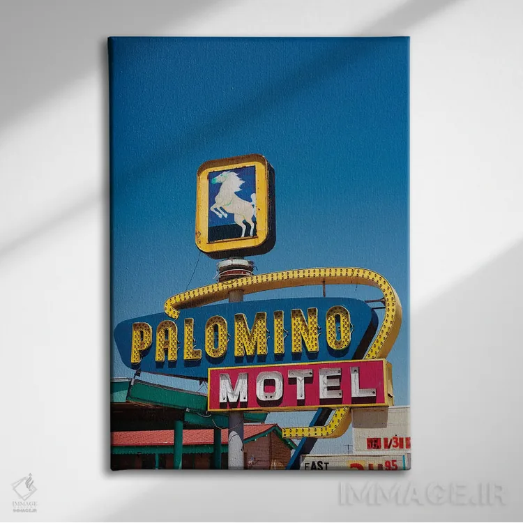 تابلو موتل پالومینو ۲ اثر بثانی یانگ - نمای روبهرو روی دیوار