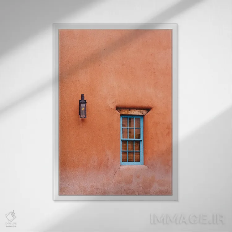 تابلو معماری سانتافه ۵ اثر بثانی یانگ - نمای قابدار سفید