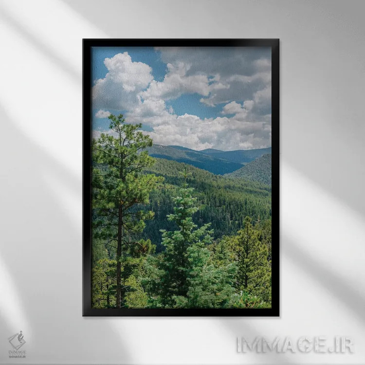 تابلو جاده مرتفع به تائوس ۳ اثر بثانی یانگ - نمای قابدار مشکی