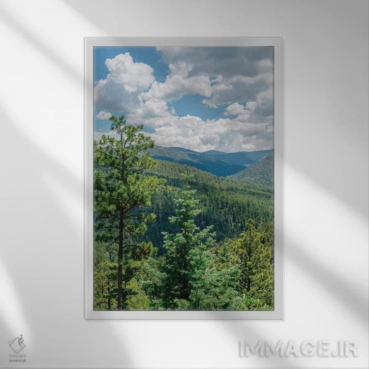 تابلو جاده مرتفع به تائوس ۳ اثر بثانی یانگ - نمای قابدار سفید