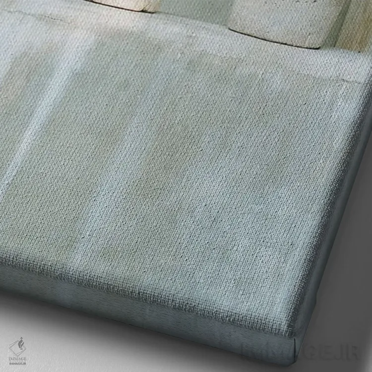 تابلو ایوان کاکتوس اثر بثانی یانگ - نمای نزدیک بافت بوم