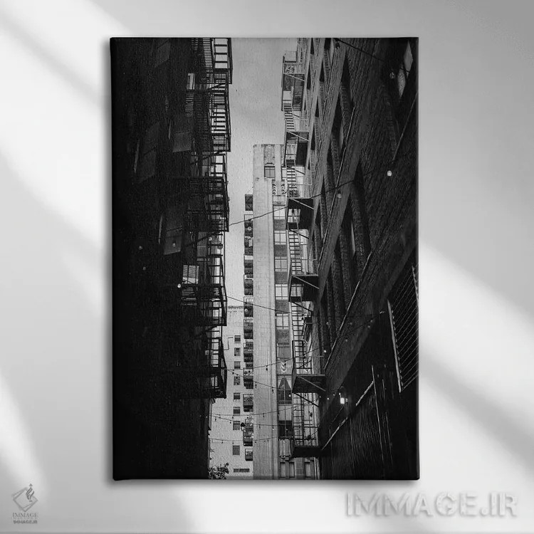 تابلو مرکز شهر لسآنجلس ۷ اثر بثانی یانگ - نمای روبهرو روی دیوار