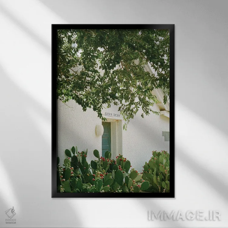 تابلو مارفا تگزاس ۱۰ اثر بثانی یانگ - نمای قابدار مشکی