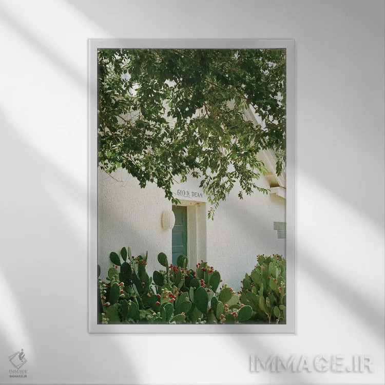 تابلو مارفا تگزاس ۱۰ اثر بثانی یانگ - نمای قابدار سفید